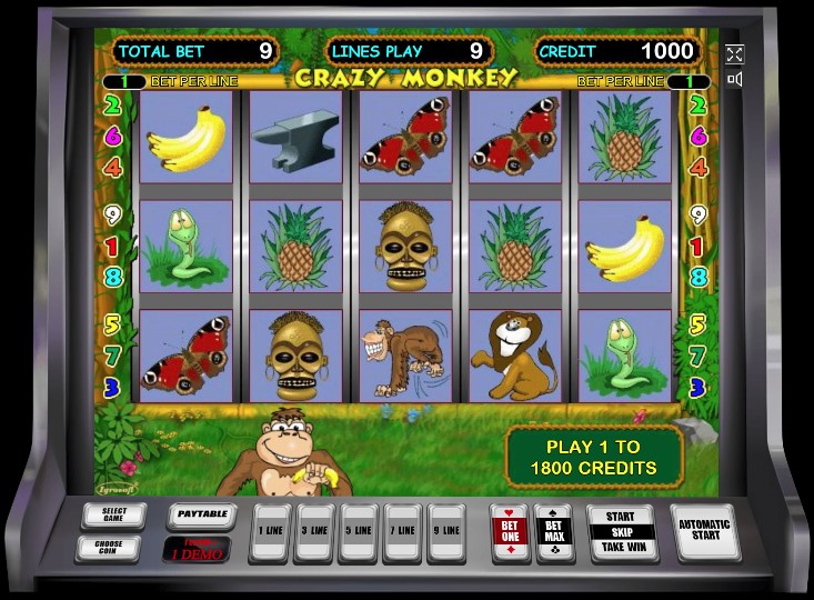 игровые автоматы crazy monkey онлайн бесплатно