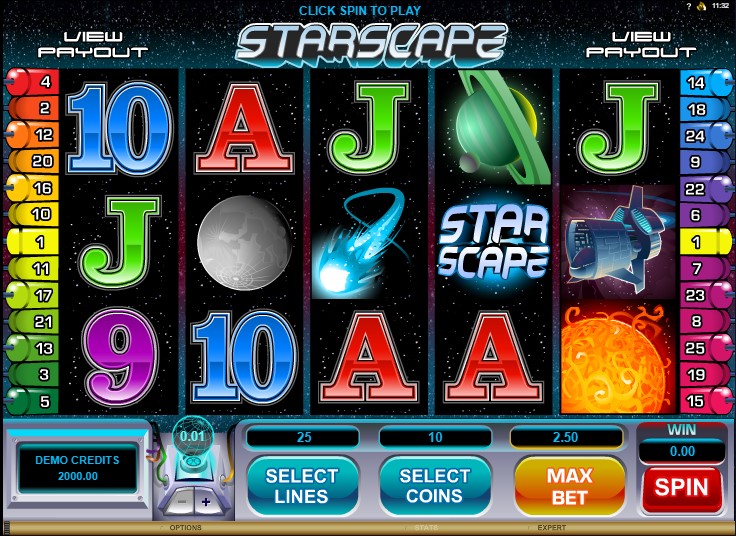 starscape игровой автомат